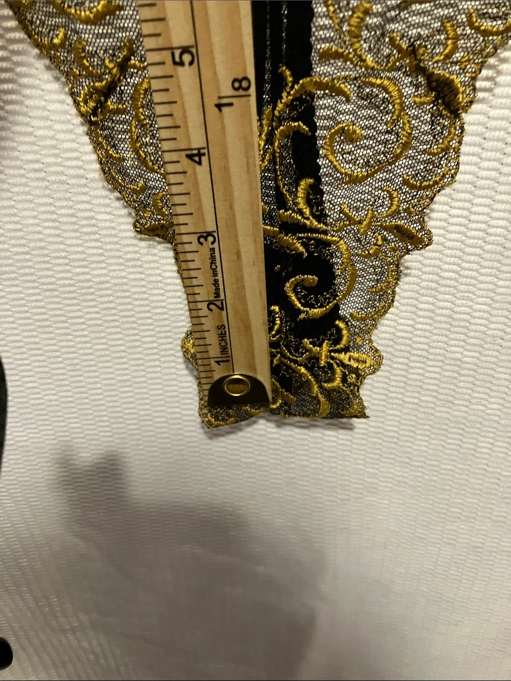 Lingerie black with gold trim - Picture 3 of 9